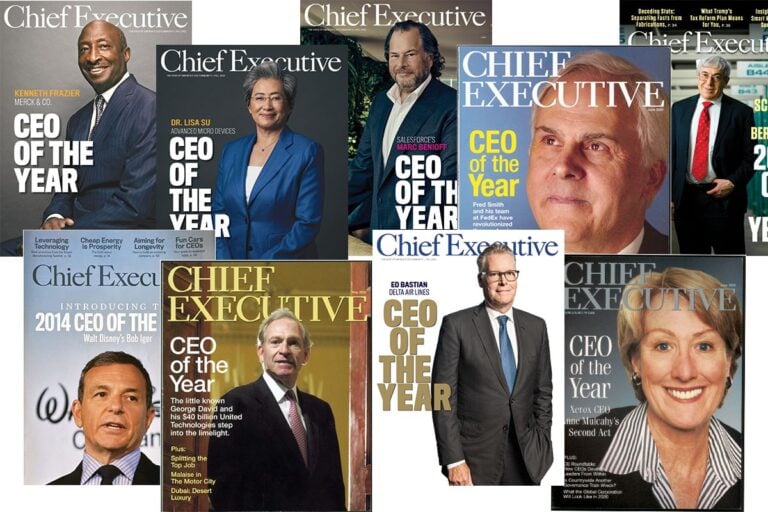 Covers of Chief Executive Magazine